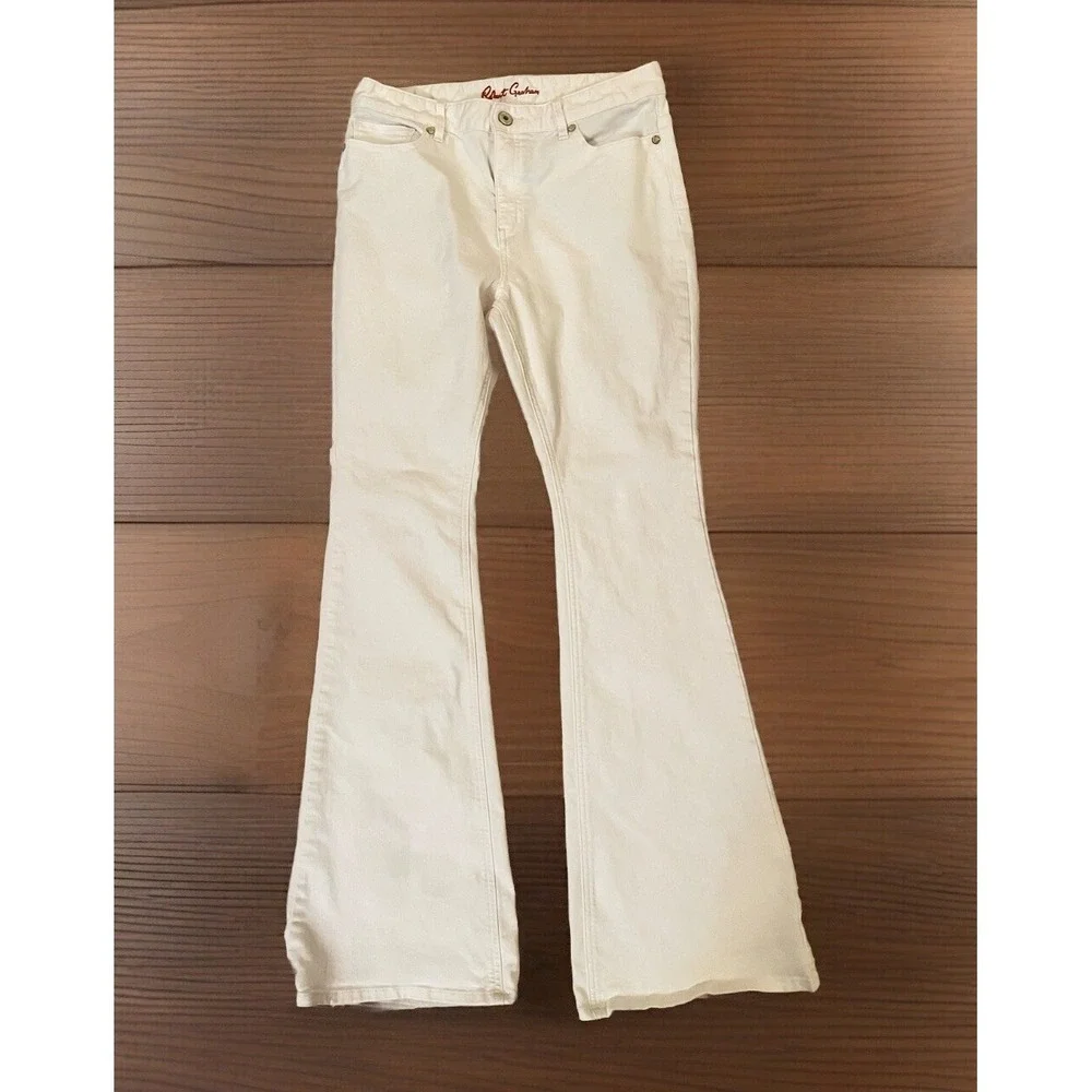 Robert Graham Denim White Jeans Pants Womens‎ Size 29